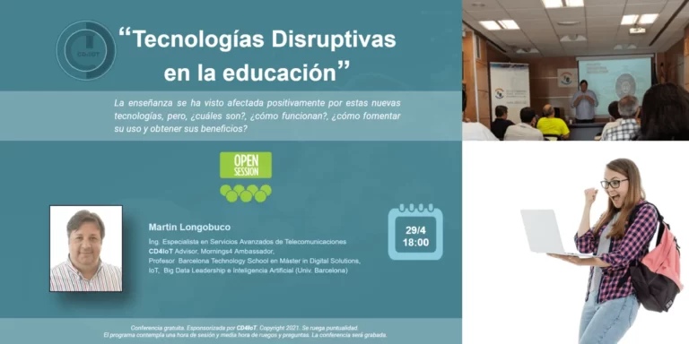 Lee más sobre el artículo Charla sobre tecnologías Disruptivas en Educación